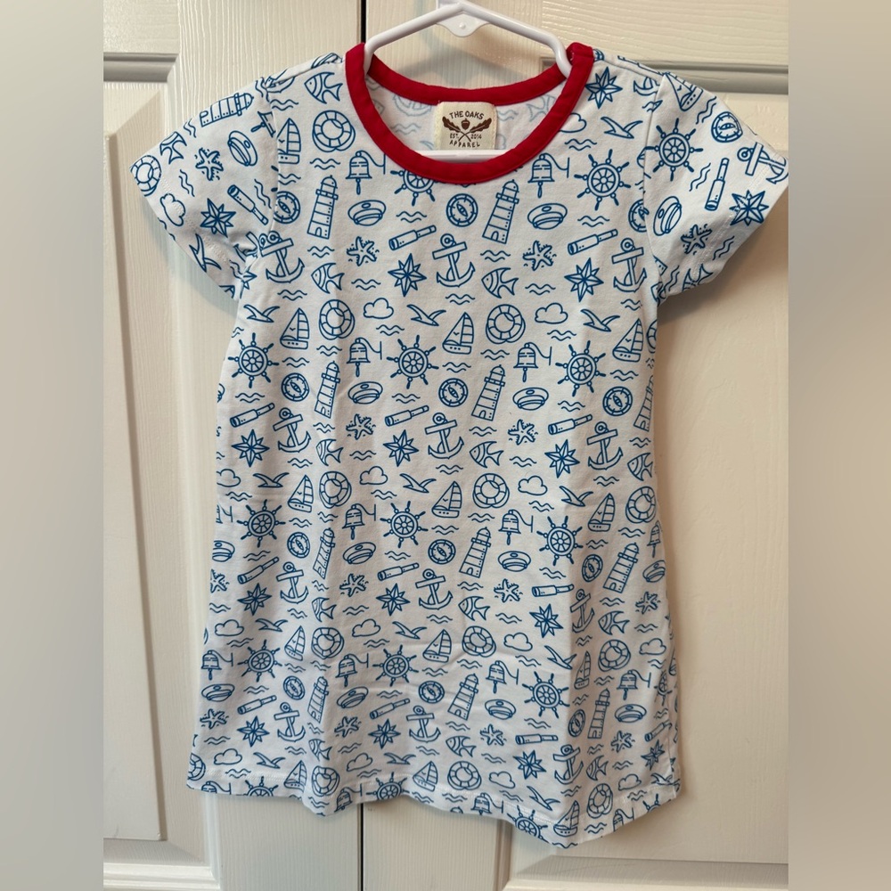 The Oaks Nautical Blue Kids Dress